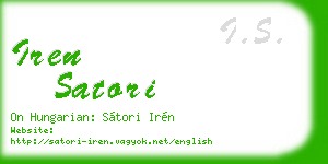 iren satori business card